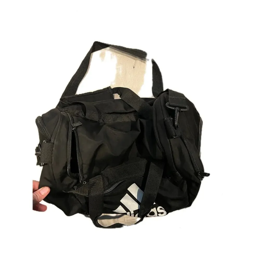 Adidas Defender Small White Black Gym Bag 18